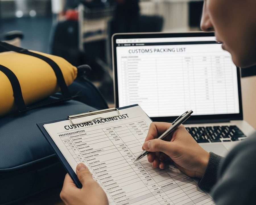 تهیه و تنظیم پکینگ لیست گمرکی