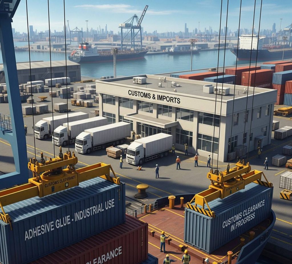 واردات و ترخیص چسب