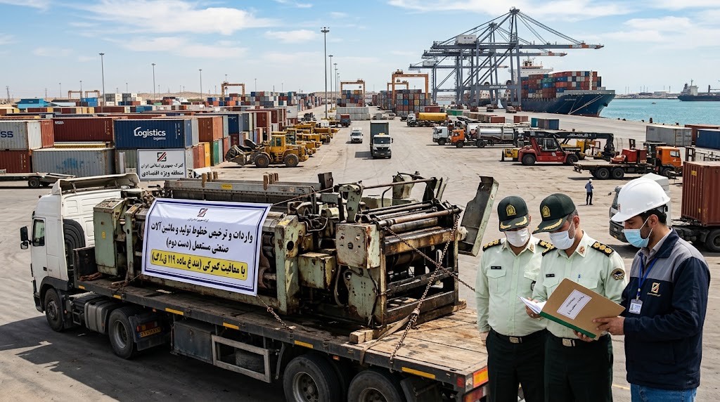 واردات و ترخیص خطوط تولید و ماشین آلات صنعتی مستعمل (دست دوم) با معافیت گمرکی بند غ